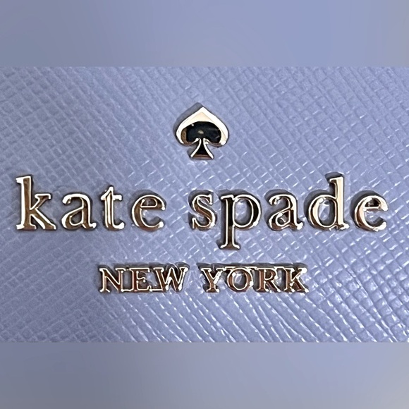 Kate Spade Slim Saffiano Card Holder NWT Frosted Blueberry Valentine’s Day - Picture 6 of 6